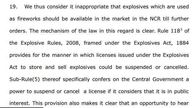 Ban on sale of crackers: SC picks public health over cultural practices