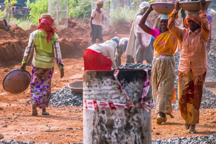 Latest news on MGNREGA | India slips to 108th in WEF index | ThePrint.in Villager working as manual labourers | Flickr
