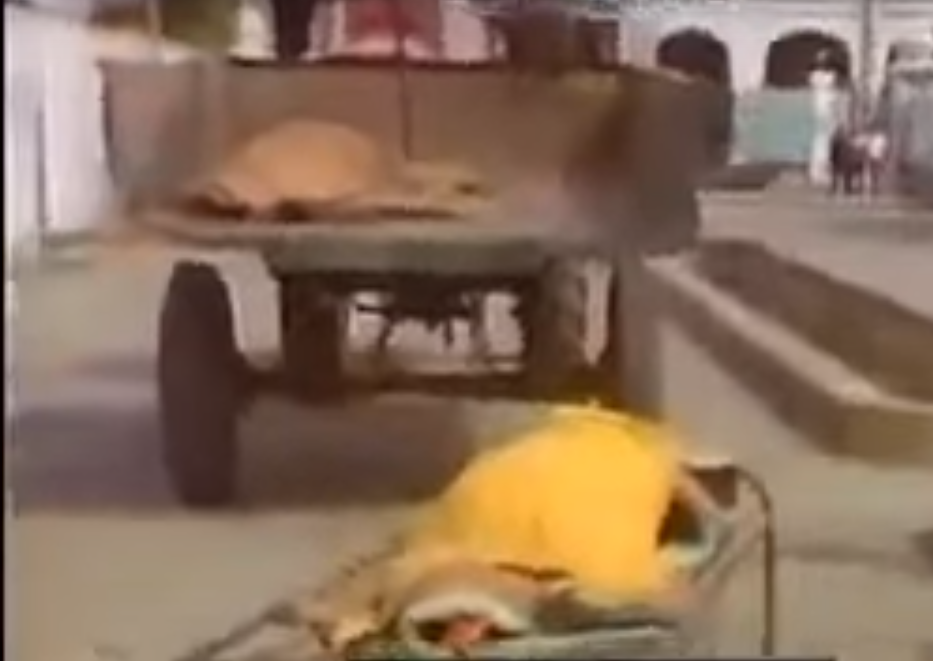 Screengrab of a body of a person killed in Operation Blue Star