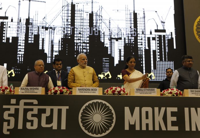 Latest news on Make in India | theprint.in File photo of Narendra Modi, Nirmala Sitharaman, Kalraj Mishra and Ravi Shankar Prasad at the launch of 'Make in India', 2014 | Arvind Yadav/Hindustan Times via Getty Images
