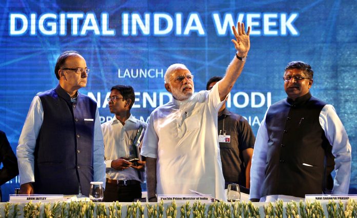 Latest news on Digital India | theprint.in Prime Minister Narendra Modi along with Arun Jaitley and Ravi Shankar Prasad