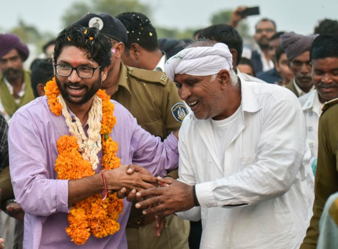 Latest news on Jignesh Mevani | theprint.in Jignesh Mevani greets people during his election campaign in Vadgam, India