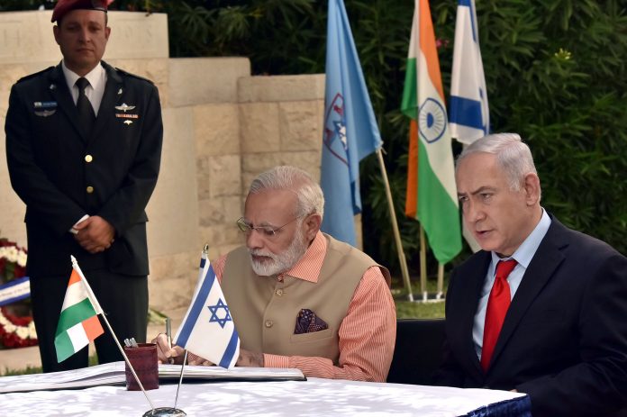 l20170706110785 Narendra Modi with Benjamin Netanyahu