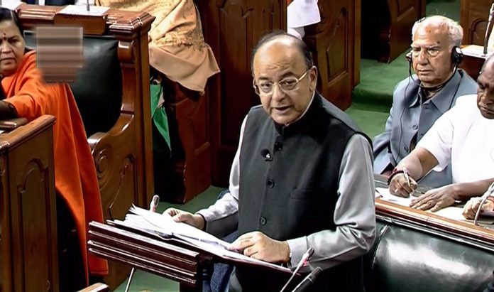 Latest news on Union Budget 2018-19 | theprint.in Finance Minister Arun Jaitley presents the Union Budget at Parliament, in New Delhi on Thursday | PTI Photo / TV Grab