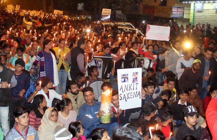 Latest news on Ankit Saxena| Theprint.in Candle march for Ankit Saxena