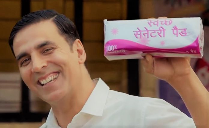 Latest news on Menstruation and India | theprint.in Akshay Kumar holding a packet of sanitary napkins in a promotion for Padman