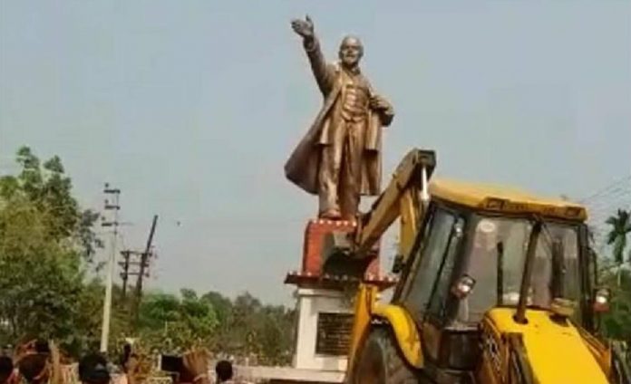 Latest news on Tripura | theprint.in Lenin's statue being toppled in Tripura
