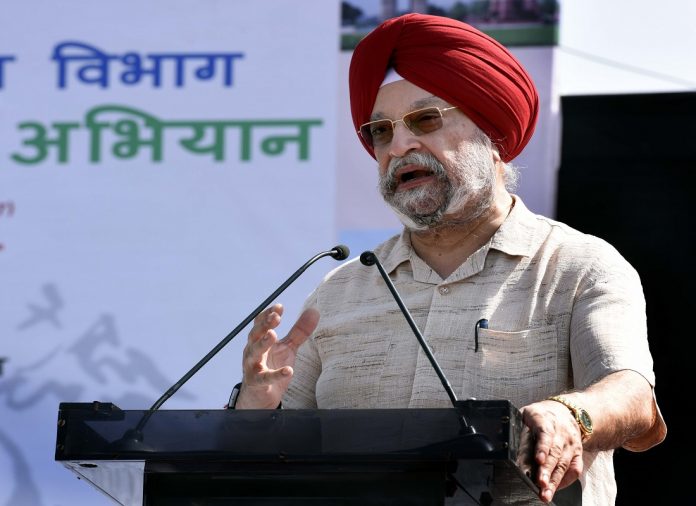 Union Minister of State for Urban Affairs Hardeep Singh Puri during the 
