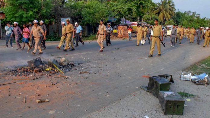 Poll day violence in West Bengal