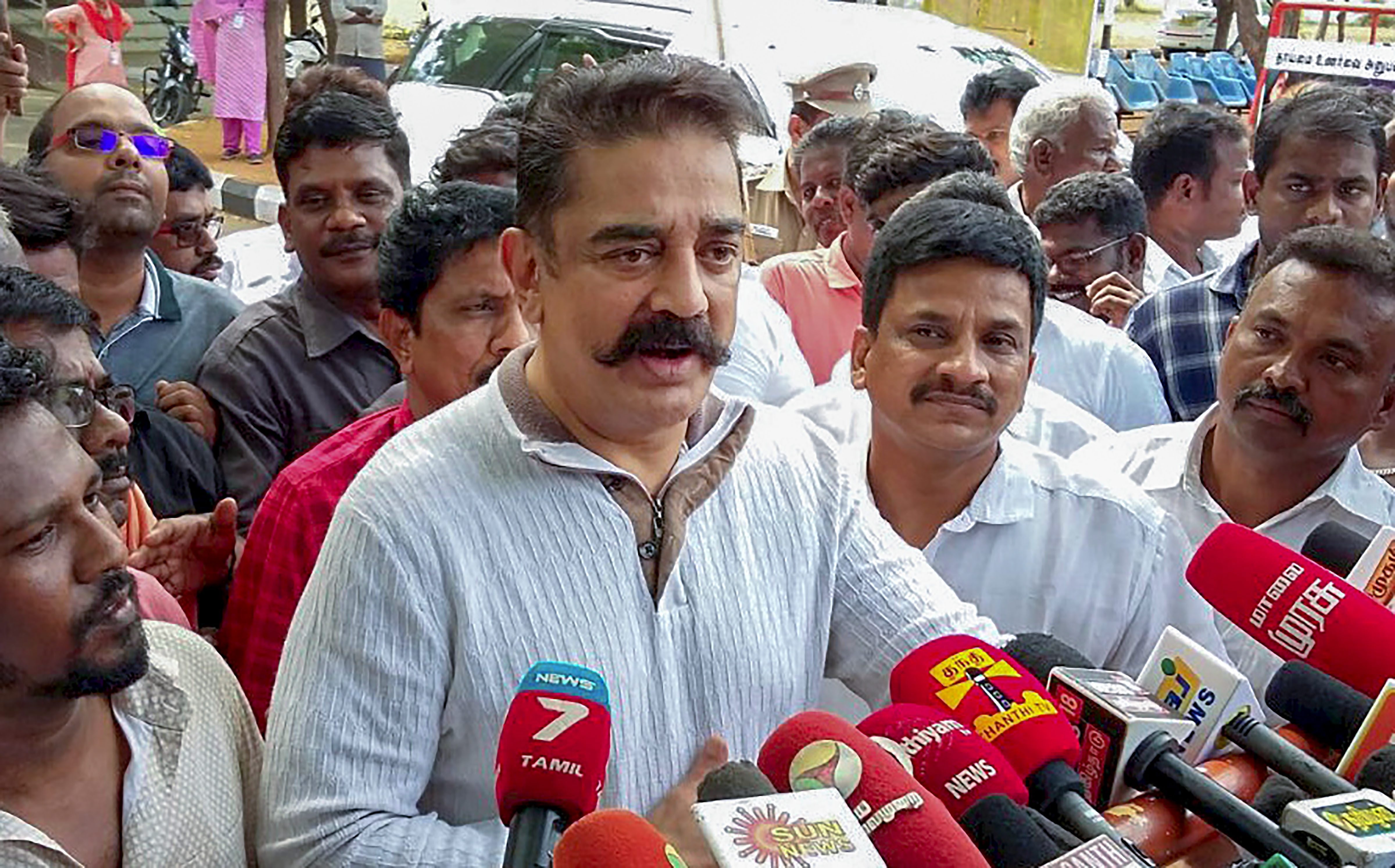 Image result for Kamal Hassan to contest in Lok Sabha Polls with electoral alliance
