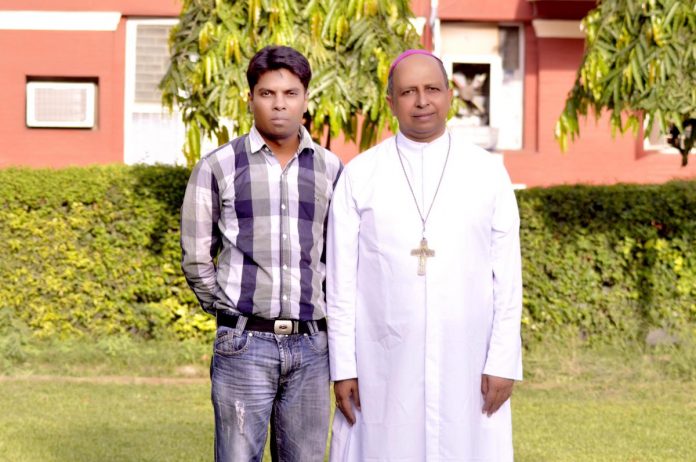 Latest news on Archbishop File photo of Delhi Archbishop Anil Joseph Thomas Couto with a follower | Twitter | samson2india