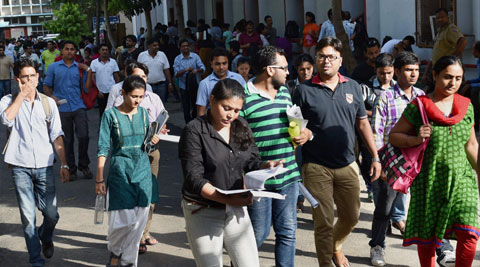 Latest news on UPSC | ThePrint File image of UPSC aspirants leaving an examination centre after their exam in New Delhi | PTI