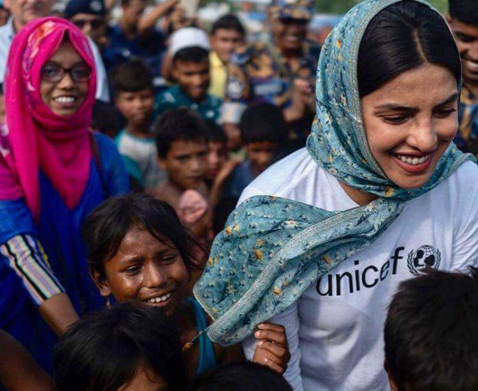 Priyanka Chopra visits Cox Bazar, Bangladesh for UNICEF Priyanka Chopra Twitter Priyanka Chopra
