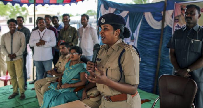 Latest news on Fake news | ThePrint.in IPS Officer Rema Rajeshwari addresses villagers at a public awareness programme for fake news via social media apps in Balgera village