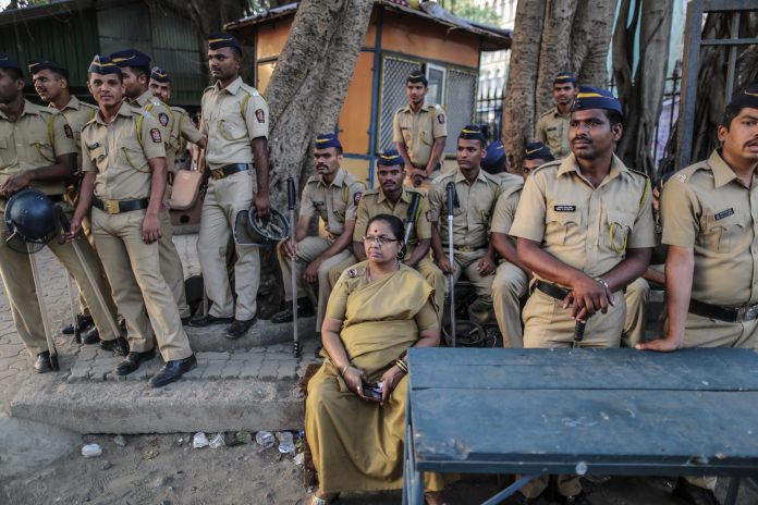 latest news on police | ThePrint.in File image of Police officers at Azad Maidan in Mumbai