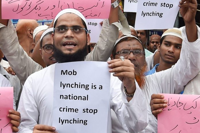 Muslims protest against mob lynching Muslims in Kolkata stage a protest against the recent cases of mob lynching | Swapan Mahapatra/PTI