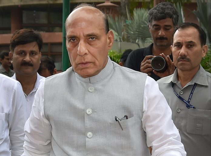 Parliament's Monsoon session Home minister Rajnath Singh in New Delhi | PTI