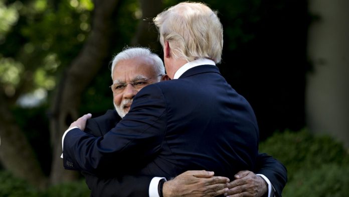 Latest news on Trump Modi | theprint.in Narendra Modi hugs U.S. President Donald Trump in Washington, 2017 | Andrew Harrer/Bloomberg