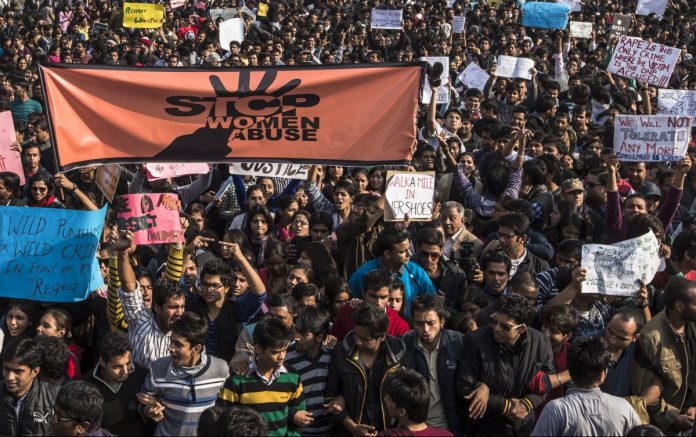 Latest news on Delhi 2012 gangrape | theprint.in Students hold up placards during a protest against the rape in New Delhi, 2012 | Daniel Berehulak/Getty Images