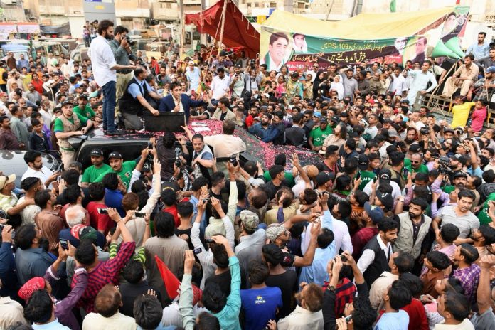 Latest news on Pakistan elections | ThePrint.in Pakistan People’s Party's convoy for an election rally | Facebook