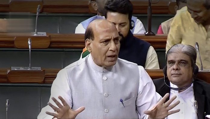 Rajnath Singh at the Monsoon session of Parliament | ThePrint Rajnath Singh at the Monsoon session of Parliament | ThePrint