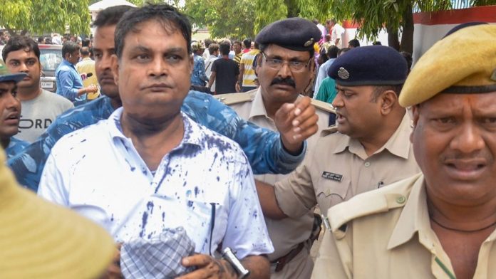 Muzaffarpur shelter home case Main accused in the Muzaffarpur shelter home case, Brajesh Thakur being taken to a special POCSO court, in Muzaffarpur