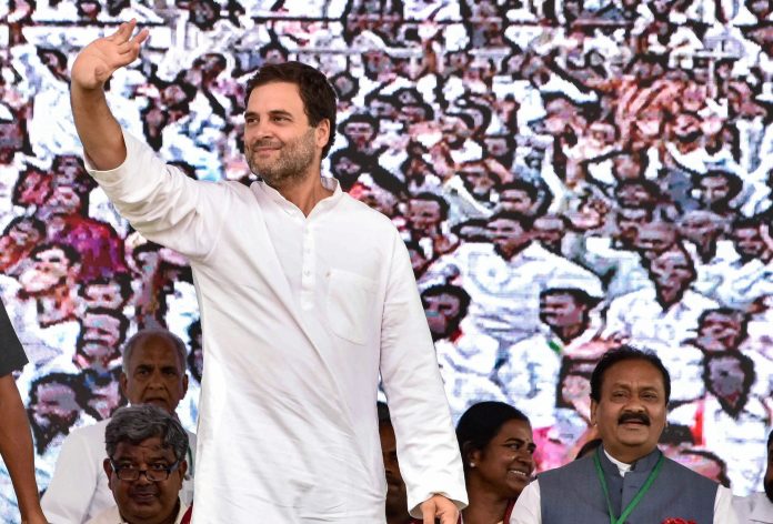 Latest news on Rahul Gandhi | ThePrint.in Congress president Rahul Gandhi waves at his supporters during a public meeting at Sarooagar Stadium ground, near Hyderabad in August 2018 | PTI