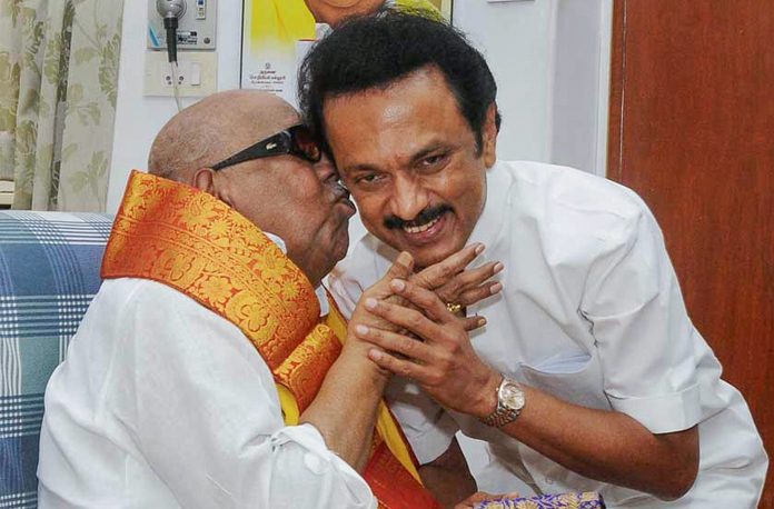 Latest news on MK Stalin | ThePrint.in MK Stalin with his father late Karunanidhi