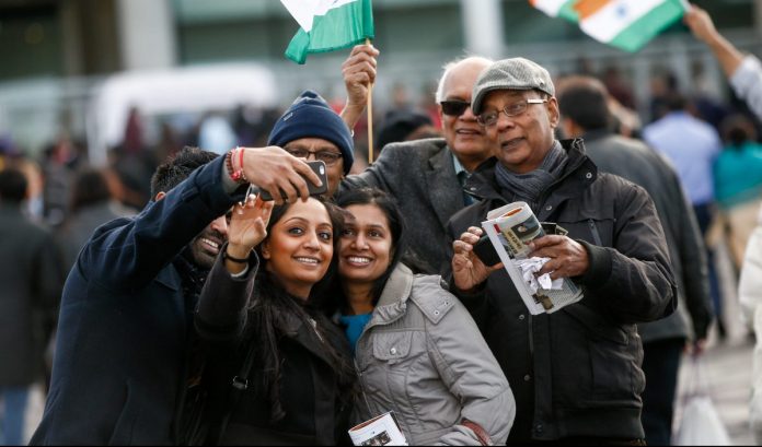 Indian Prime Minister Narendra Modi Attends A Community Reception At Wembley Stadium