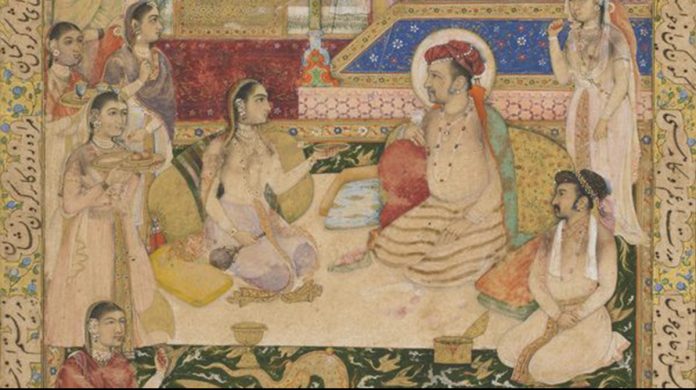 Latest Book Excerpts | ThePrint.in A section of a painting of Jahangir and Prince Khurram with Nur Jahan | Wikimedia Commons