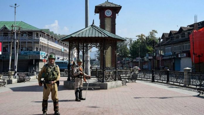 Latest news on Jammu & Kashmir | ThePrint Security personnel guard at Lal Chowk in Srinagar | S Irfan/PTI