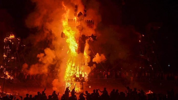 Latest news on governance | ThePrint.in Ravan effigy