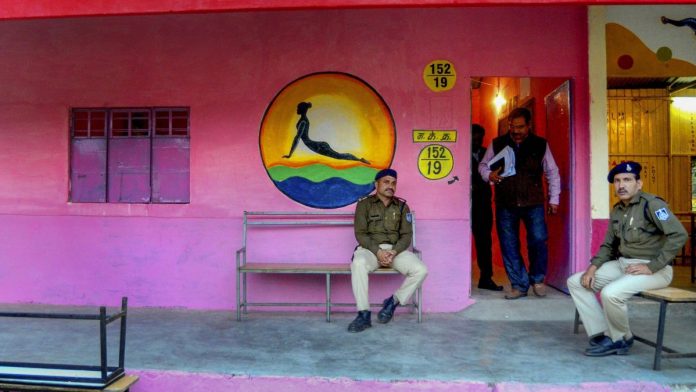 latest news on Madhya Pradesh and women voters | opinion | theprint.in Security personnel outside a 'pink' polling booth for women ahead of Madhya Pradesh assembly election | PTI