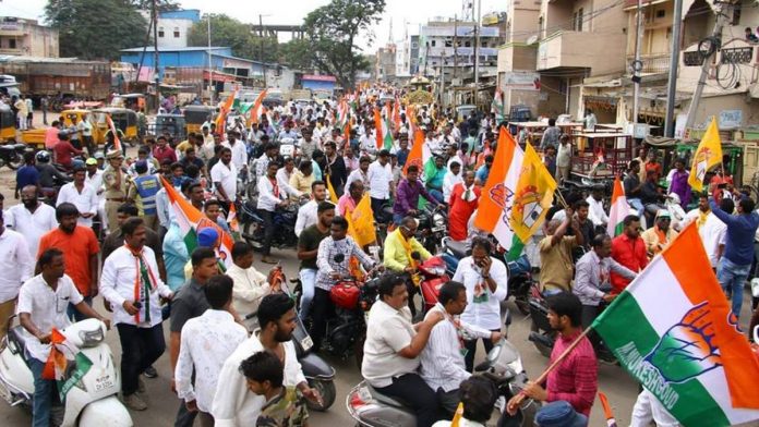Latest news on Congress | thePrint Congress workers campaigning in Goshamahal constituency of Telangana | @INCTelangana/Twitter
