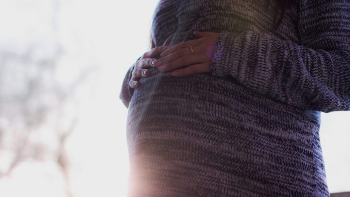 A pregnant woman