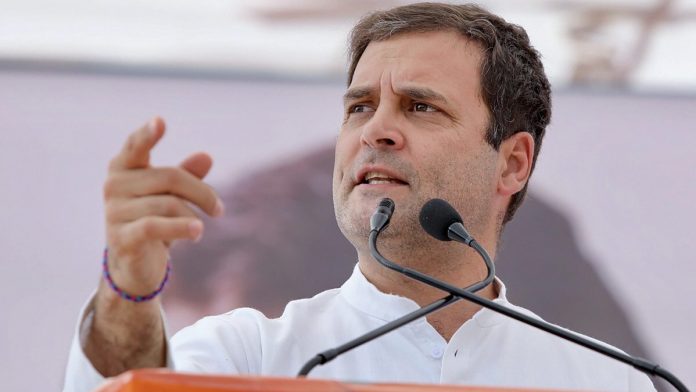 Latest news on Rahul Gandhi | ThePrint Congress president Rahul Gandhi addresses a public meeting in Sagar | PTI