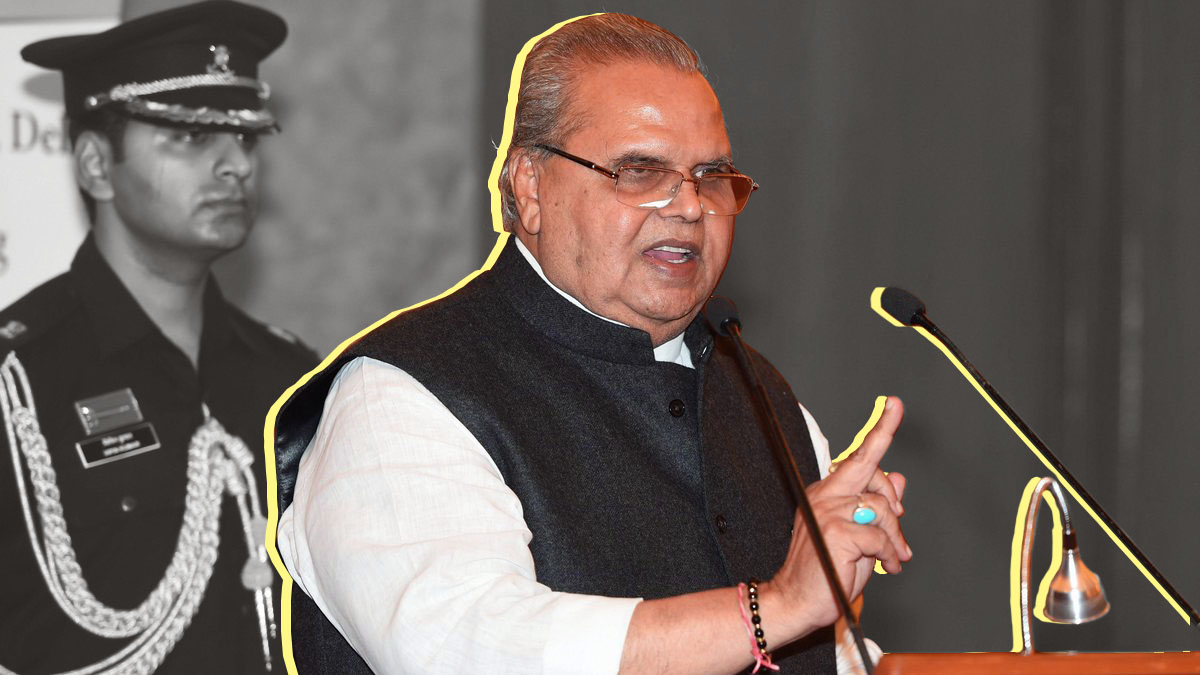 Image result for I am completely apolitical & isn't biased towards Lone or BJP: J&K Governor satya pal malik