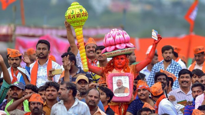 Latest news on BJP | ThePrint File image of a BJP supporters in a rally