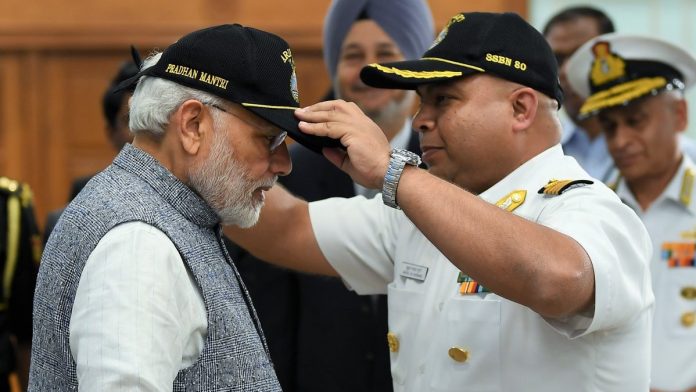 Latest news on Security | ThePrint Prime Minsiter Narendra Modi with the crew of INS Arihant | @narendramodi/Twitter