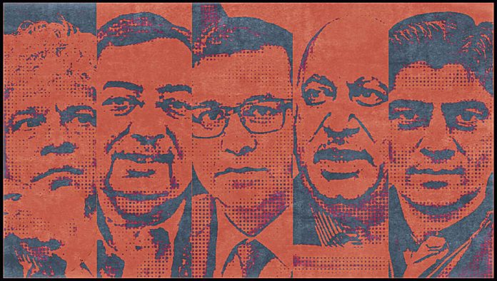 Me-Too-Rehabilitation2 (L-R) Suhel Seth, Vinod Dua, Rahul Johri, MJ Akbar, Gaurav Sawant