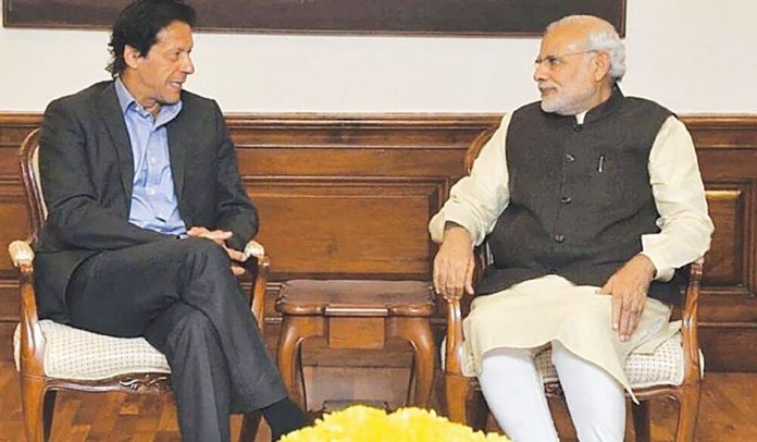 Imran-Khan-with-Narendra-Modi Pakistan PM Imran Khan with Narendra Modi