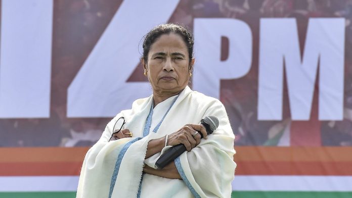 Latest news on Mamata Banerjee | theprint.in File photo of West Bengal CM Mamata Banerjee during TMC mega rally in Kolkata | PTI