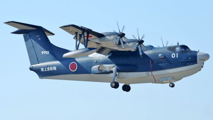 Latest mews on ShinMaywa US-2i amphibious aircraft | ThePrint A ShinMaywa US-2i amphibious aircraft