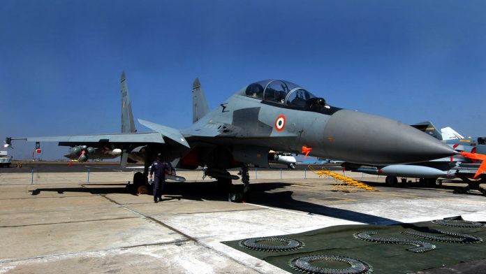 Latest news on IAF | ThePrint An Indian Air force fighter jet Sukhoi 30 on display during Aero India 2007 in Bangalore