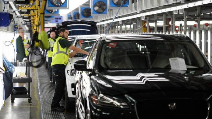 Jaguar Land Rover's Turnaround Plan Is Misfiring: Anjani Trivedi Vehicles moving to the next stage of production at the Jaguar Land Rover factory | ThePrint.in