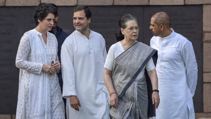 Latest news on Political dynasty | ThePrint Priyanka Vadra, Congress President Rahul Gandhi, UPA chairperson Sonia Gandhi and Robert Vadra
