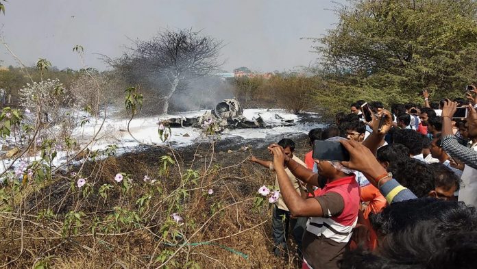 Latest news on Mirage crash | theprint.in Mirage-2000 fighter aircraft wreckage in Bengaluru