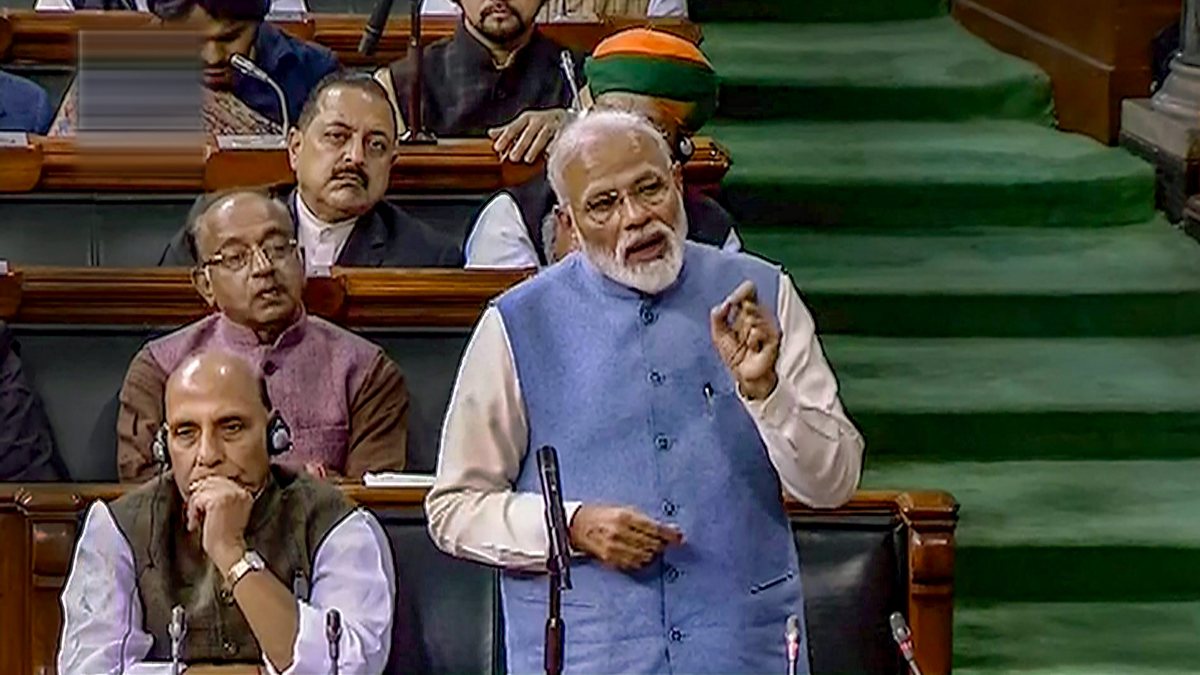 In Final Lok Sabha Speech, PM Modi Pitches For Majority Govt, Takes A ...