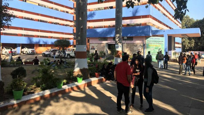 The Makhanlal Chaturvedi National University of Journalism and Communication campus in Bhopal