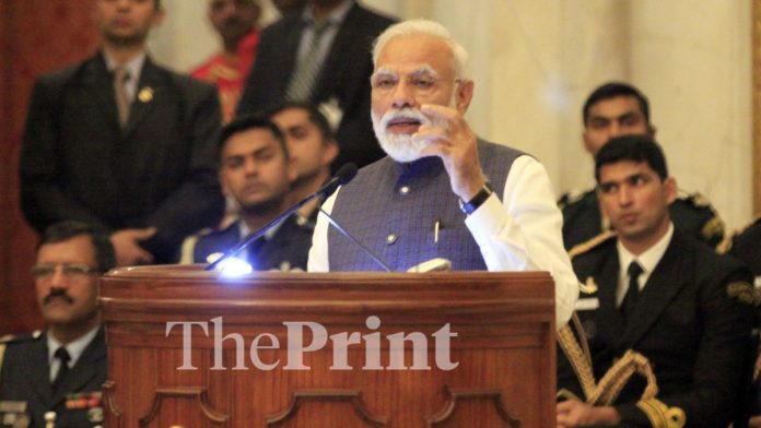 Latest news on IAF strikes | ThePrint PM Narendra Modi at Gandhi Peace Prize award at Rashtrpati Bhawan in New Delhi | Praveen Jain/ThePrint